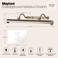 Подсветка для картин Maytoni PIC119-44-R