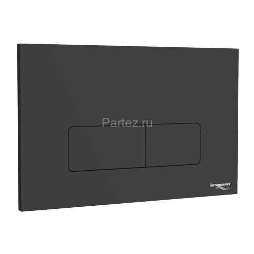 Кнопка смыва IDROSPANIA Andrea двойная, черная матовая (30354)