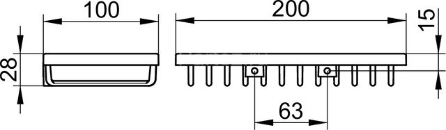 Полочка Keuco Universal (Keuco), Хром (24902010000)