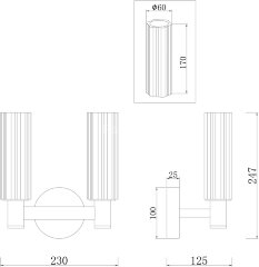 Бра Freya FR5167WL-02BS