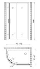 Душевой уголок Gemy Victoria S30222