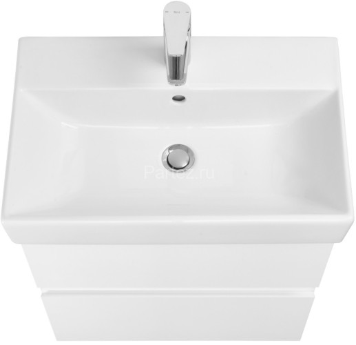 Тумба под раковину Roca Oleta 60 подвесная, 2 ящика, белый матовый (A857639501)