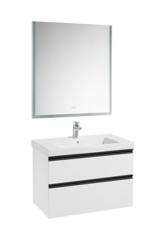 Тумба под раковину Roca Domi 80 см, подвесная, белый глянцевый (7.8575.3.680.6)