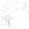 Смеситель Rossinka W35-21 для кухни