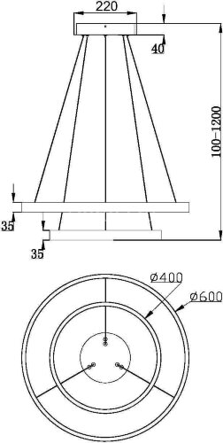 Подвесной светильник Maytoni MOD058PL-L55BSK