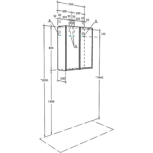 Подвесной шкаф Aquaton Сканди 35 Белый (1A255003SD010)