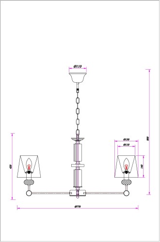 Подвесная люстра Arte Lamp A4093LM-8AB