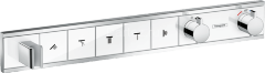 Hansgrohe 15358400 RainSelect Термостат, скрытого монтажа, для 5 потребителей, белый/хром