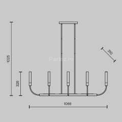 Потолочная люстра Maytoni MOD423CL-08C