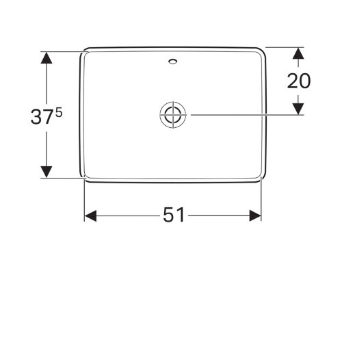 Раковина Geberit VariForm, 55х40 см, белая (500.736.01.2)