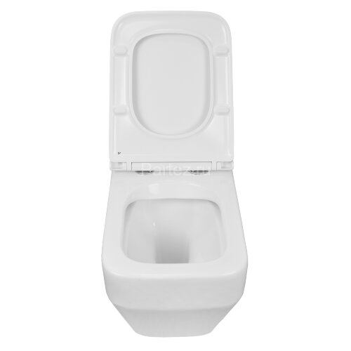 Унитаз подвесной Azario MONEO 530х365х370 безободковый, в комплекте с быстросъемным сидением микроли