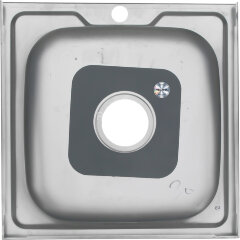 Мойка 5050 MELANA 0,8/180 накладная квадратная с сифоном (003/2 *10)