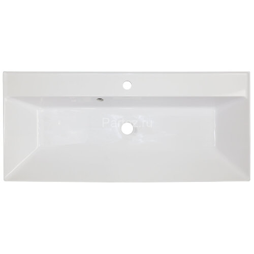 Комплект тумба Azario Velluto 100 1000х450х660 подвесная, с раковиной Slim 100, белый матовый (CS000