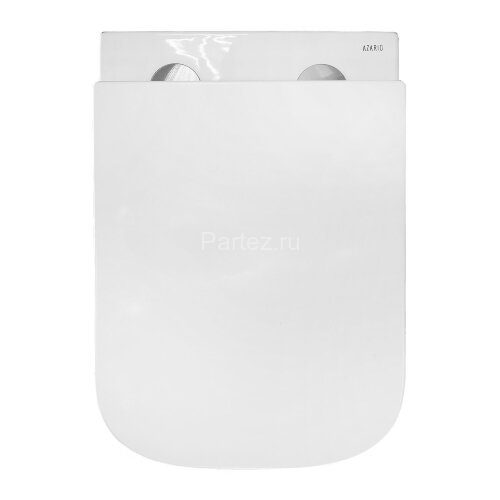 Унитаз подвесной Azario Teramo 490х355х365 безободковый, квадратный, с системой антивсплеск (Торнадо