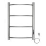 Полотенцесушитель электрический AZARIO VERONA 400/600 4 секции, диммер справа, хром (AZ04846)