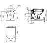 Комплект Ideal Standard EXACTO система инсталляции + унитаз с крышкой-сиденьем (RX002602)