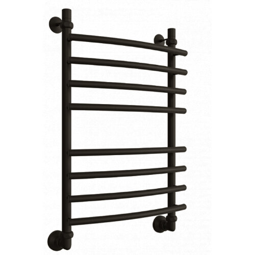 Полотенцесушитель водяной ДВИН R Primo 80/50 1"-3/4"-1/2" К3 Чёрный матовый (4627159981804)