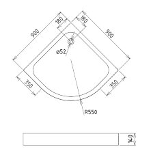 Душевой поддон Gemy ST07T