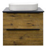 Тумба подвесная Azario Gris 90/2 900х500х560 два выдвижных ящика, без столешницы, цвет Дуб Веллингто