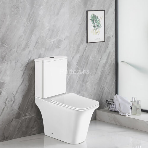 Унитаз-компакт Azario AVERO 660x360х820 напольный, безободковый с бачком и сиденьем микролифт (AZ-31