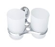 Подстаканник двойной Fixsen Briz стекло, хром (GR-3007)