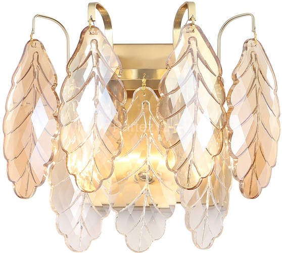 Бра Crystal Lux TREVI AP2 BRASS