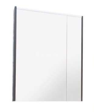 Z_RONDA Шкаф зеркальный 600 мм, белый глянец/антрацит