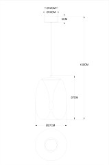 Подвесной светильник Divinare 5874/07 SP-15