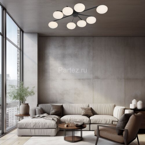 Потолочная люстра Eurosvet 70220/8 черный