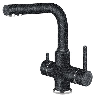 Смеситель для кухни с фильтром Lemark Comfort LM3061 granit