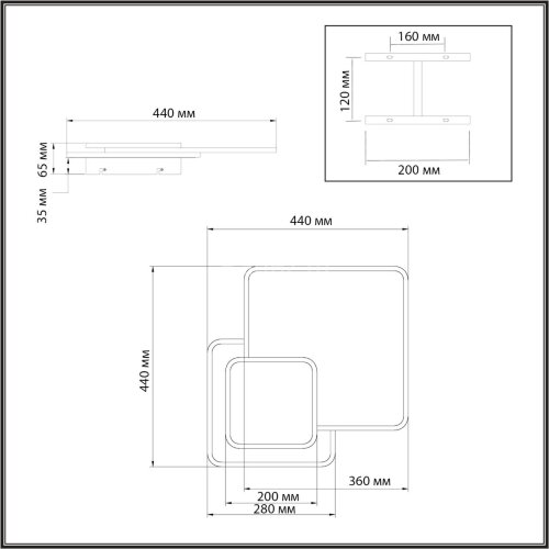 Потолочная люстра Sonex 7737/60L