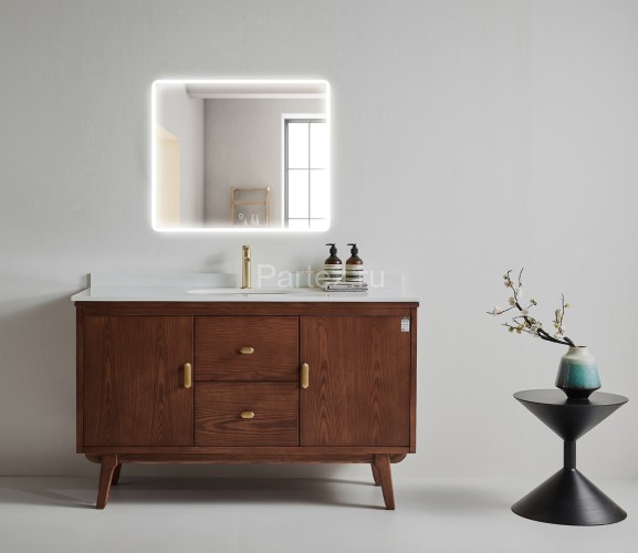 Зеркало AZARIO Lagos 800х680 с подсветкой, сенсорный выключатель с функцией диммера, подогрев (AZ-Z-