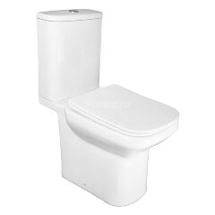 Унитаз-компакт Azario Wandy 350х614х795 напольный, безободковый, с быстросъемным сиденьем микролифт 