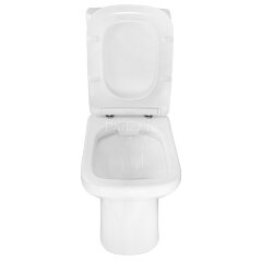 Унитаз-компакт Azario Wandy 350х614х795 напольный, безободковый, с быстросъемным сиденьем микролифт 