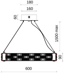 Подвесная люстра Fluorite FL1051-7P