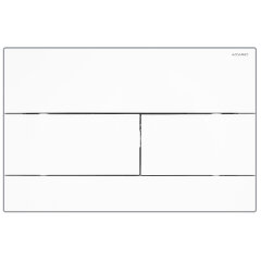 Кнопка смыва AZARIO NEW двойная, пластик, белый глянцевый (AZ-013.0)