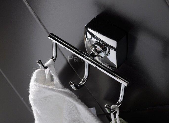 Крючок Fixsen Kvadro, Хром (FX-61305C)