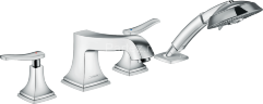 Hansgrohe 31441000 Metropol Classic Смеситель на край ванны, на 4 отверстия, с рычаговыми рукоятками