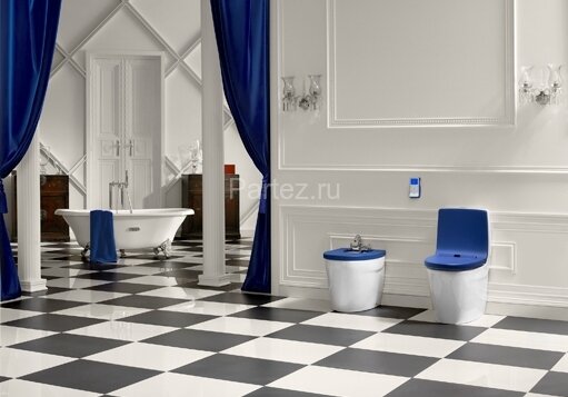 Z KHROMA Биде напольное, 610 мм