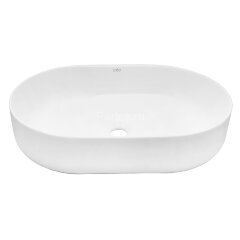 Раковина-чаша Creo Ceramique 580х380х140 накладная, овальная, керамика, белый матовый (PU4300MRMWH)