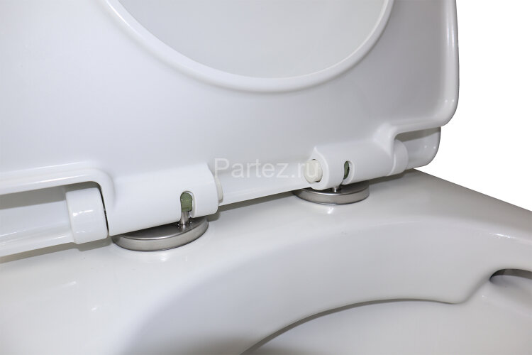 Унитаз моноблок Azario Luna 770x390x710 напольный, горизонтальный слив, сиденье дюропласт микролифт 