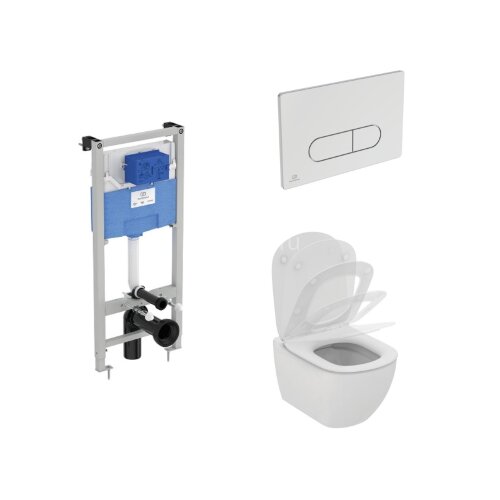 Пневматический промо-набор 4 в 1 Ideal Standard Пневматический комплект ProSys + Подвесной унитаз с