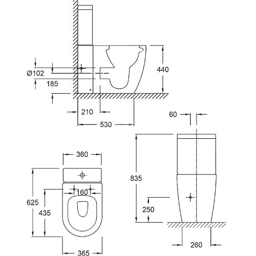 Бачок для унитаза Jacob Delafon Soprano белый (ETAK212-0)