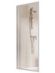 Неподвижная душевая стенка Ravak Supernova PSS-90, профиль белый, цвет стекла "Водная зябь"