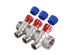 Коллектор с регулирующими вентилями 1&quot;х4х1/2&quot;НР VALTEC