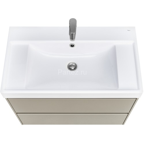 Тумба под раковину Roca Ona 800 подвесная, 2 ящика, бежево-серый матовый (A857630510)