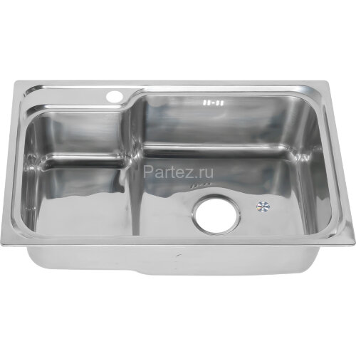 Мойка 7245 R N 0,8/180 врезная прямоугольная с корзиной с сифоном (224 N*10)