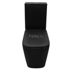 Унитаз-компакт Azario Black King 370х640х810 безободковый, с быстросъемным сиденьем микролифт, черны