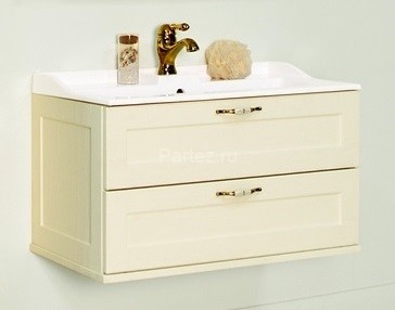 Тумба под раковину AQUATON Леон 80 подвесная, дуб бежевый (1A186301LBPR0)