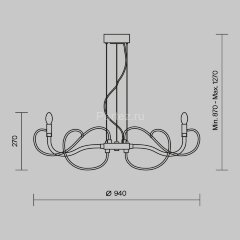 Подвесная люстра Maytoni MOD051PL-07TR